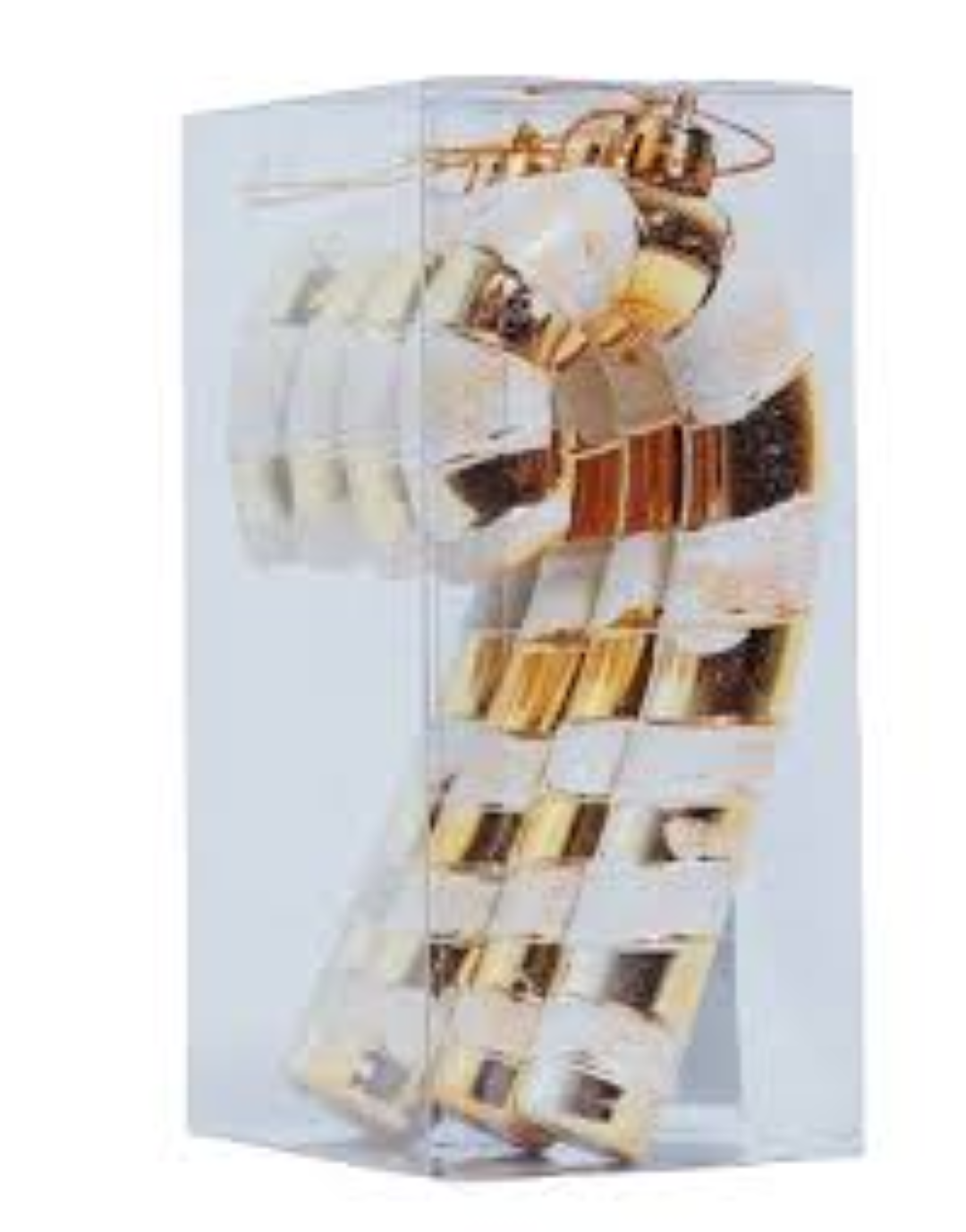 13CM WALKING STICK GOLD 4PCS/SET